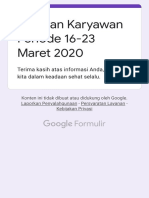 Laporan Karyawan Periode 16-23 Maret 2020 PDF