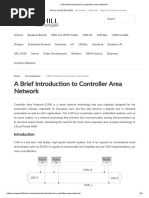 A Brief Introduction To Controller Area Network PDF