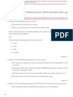 Political Science MCQs Practice Test 125 PDF