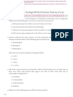 Zoology MCQs Practice Test 99