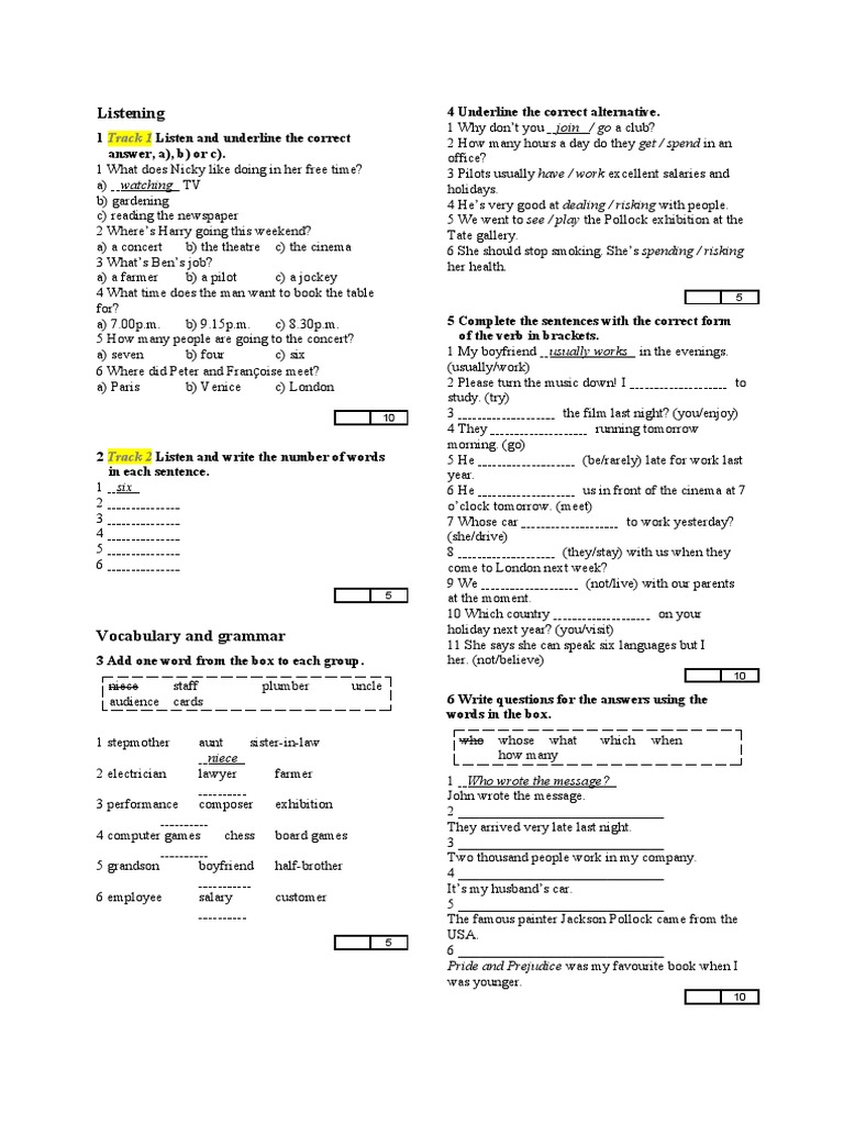 Test B | PDF