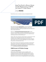 Everything You Need To Know About Operations & Maintenance (O&M) For Utility Scale PV Solar Plants