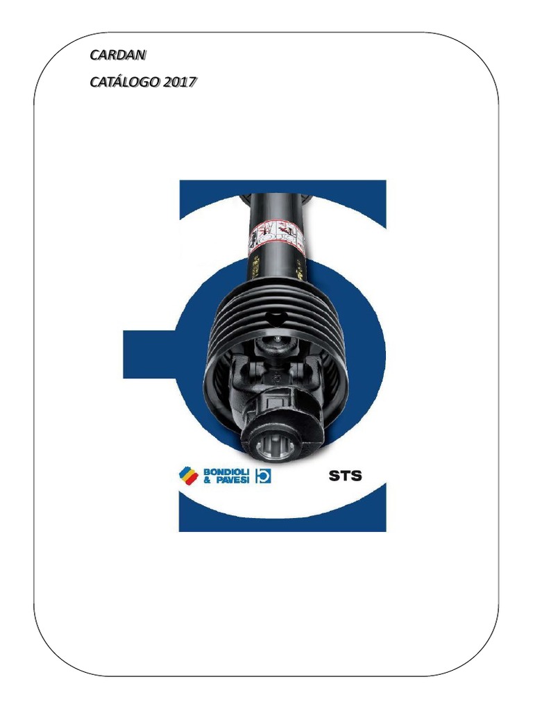 Protectores Cardan Bondioli Catalogo 2017 | PDF