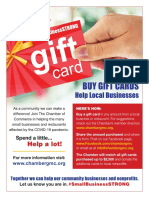 The Chamber of Commerce for Greater Montgomery County Buy a Gift Card Flyer