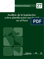 AZPUR,JAVIER-Análisis de la Legislación sobre Planificación Territorial en el Perú.pdf