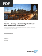 SAP How-To Guide Develop A Custom Master Data Object in SAP Master Data Governance