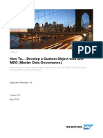 SAP How-To Guide Develop A Custom Master Data Object in SAP Master Data Governance