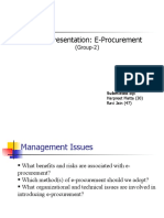 Case Presentation: E-Procurement: (Group-2)