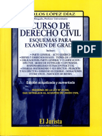 Curso de Derecho Civil. Esquemas para Examen de Grado - Carlos López Díaz