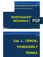 CAP. I  CIENCIA, TECNOLOGÍA Y TÉCNICA