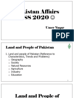 Pakistan Affairs - Land and People of Pakistan PDF