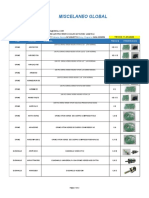 Lista Oring Verde y Empacadura Gusanillo Global 11-03