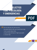 Psicología y Emergencias