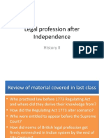 Week-13 Legal Profession After Independence