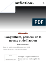 Canguilhem, penseur de la norme et de l’action - Nonfiction.fr le portail des livres et des idées