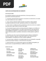 25-03 - Carta Dos Governadores Do Nordeste