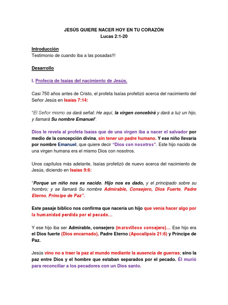 Jesús Quiere Nacer Hoy En Tu Corazón Pdf María Madre De Jesús