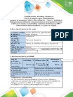 Guía de Actividades y Rúbrica de Evaluación - Fase 3 - Elaborar Análisis DOFA Sobre El POMCA de La Región