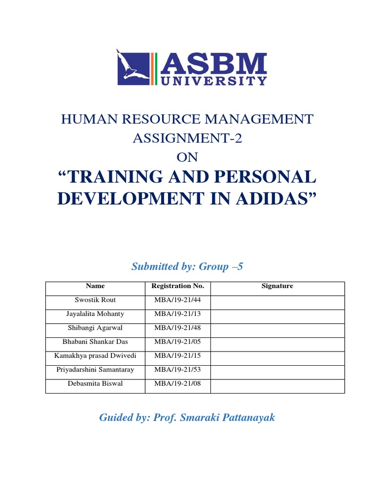 HRM Assignment-2 | PDF | Adidas | Human Resources