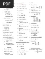 Formula sheet-ENM1600