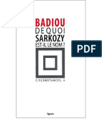Badiou, Alain  - [badiou circonstances 4] - De quoi Sarkozy est-il le nom