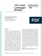 el rescate del cuerpo desde una pedagogia de la sensibilidad