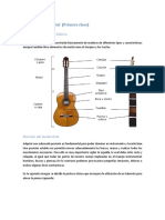 Contenido Primera Clase Guitarra Inicial