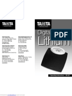 Manual Bascula Tanita HD-327