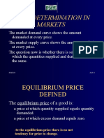 Price Determination in Markets