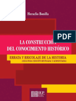 La Construcción Del Conocimiento Histórico - Errata y Bricolaje de La Historia
