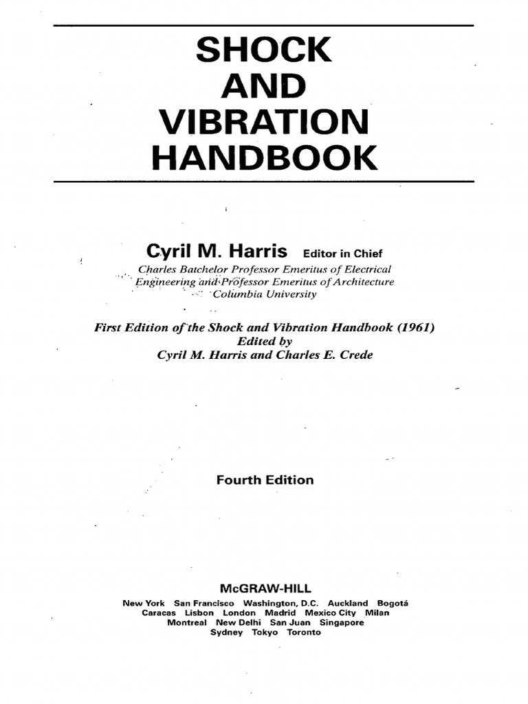 First Edition of The Shock and Vibration Handbook (1961) PDF