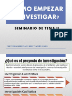 1 Como Empezar A Investigar - Tesis Ii PDF