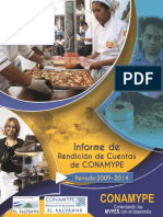 Informe de Rendición de Cuentas de CONAMYPE 2009 2014 PDF