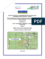 Inf. Calidad de Agua La Aurora