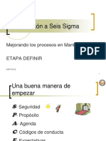 Six Sigma Introducción y Etapa DEFINIR-EAFIT 2012 PDF