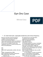 Gyn Onc Case: Mircea Coca