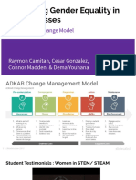 Adkar Change Model-Gender Equality in Stem