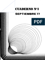 Cuaderno de Información de Unidad Socialista #1 Septiembre de 1977