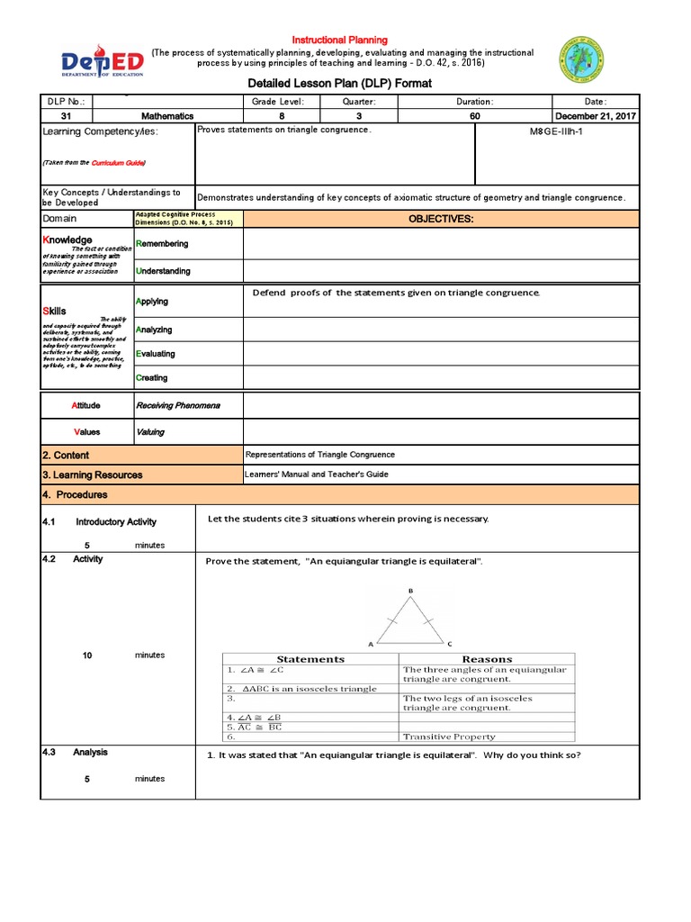 DLP 31 PDF Triangle Lesson Plan