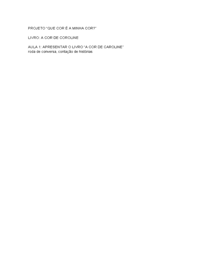 Que Cor A Minha Cor PDF PDF