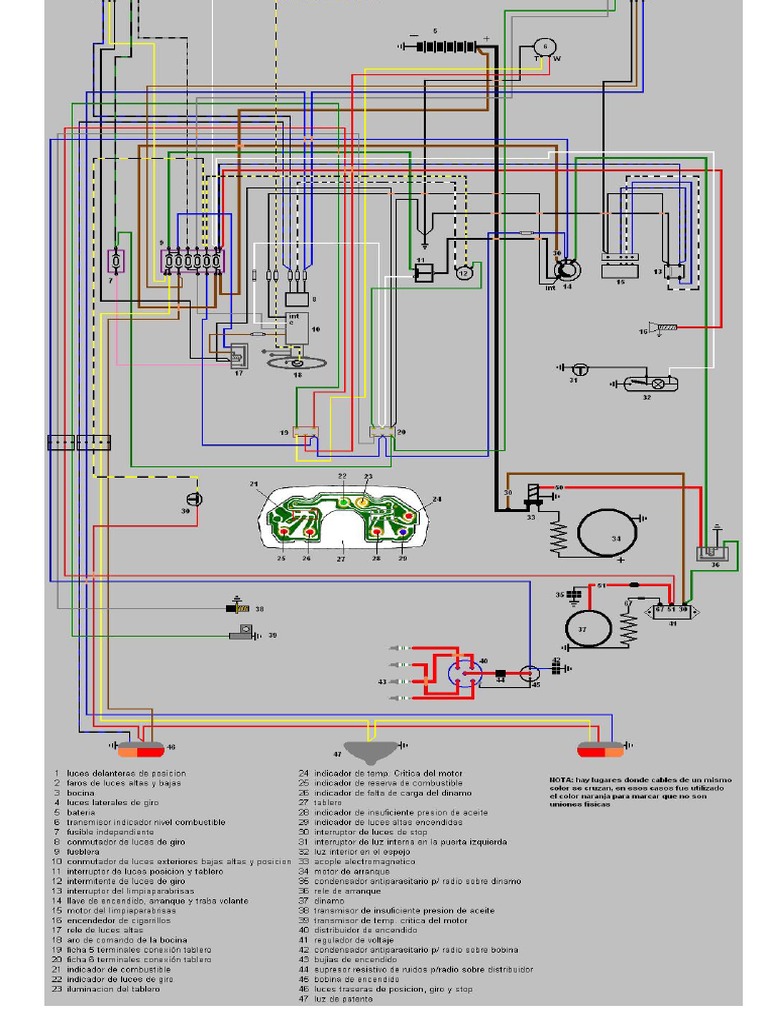 Diagrama Electrico Fiat 600 | PDF