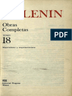 Obras Completas. Tomo 18 (Materialismo y Empiriocriticismo) - Vladimir I. Lenin PDF