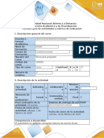 Guía de Actividades y Rúbrica de Evaluación - Tarea 1 - Desarrollar Actividad de Exploración Del Curso