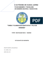 TAREA 7 PLANEACION ADAPTATIVA y FILA DE ORDENES