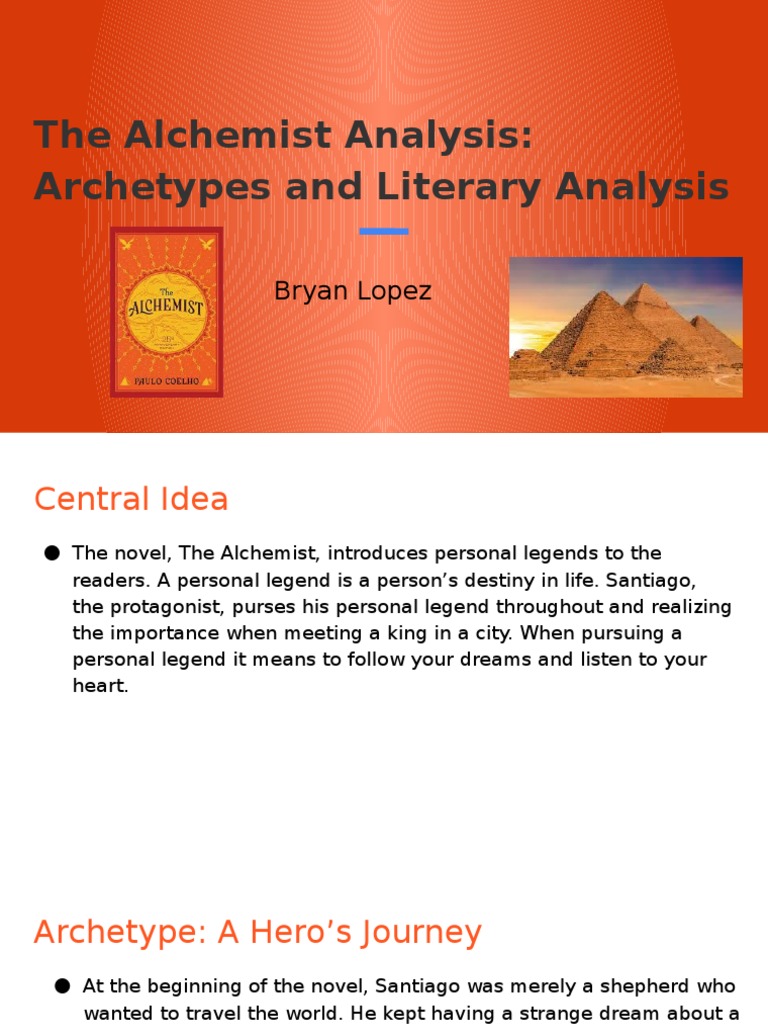 The Alchemist Analysis Archetypes and Literary Analysis PDF