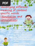 Denotation and Connotation Lesson Plan | PDF | Odor | Learning