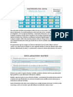 Matrices en JAVA