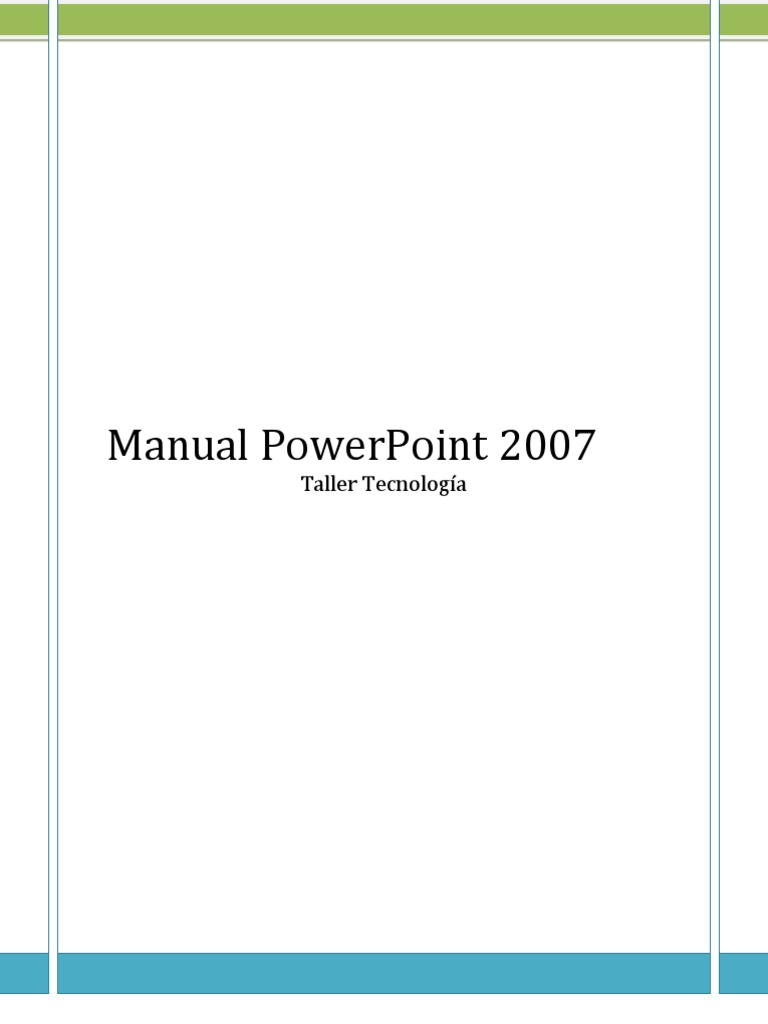 Manual de PowerPoint 2007: Guía Completa | PDF | Microsoft PowerPoint ...