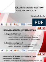 Forward Ancillary Services Auction - Simultaneous Approach