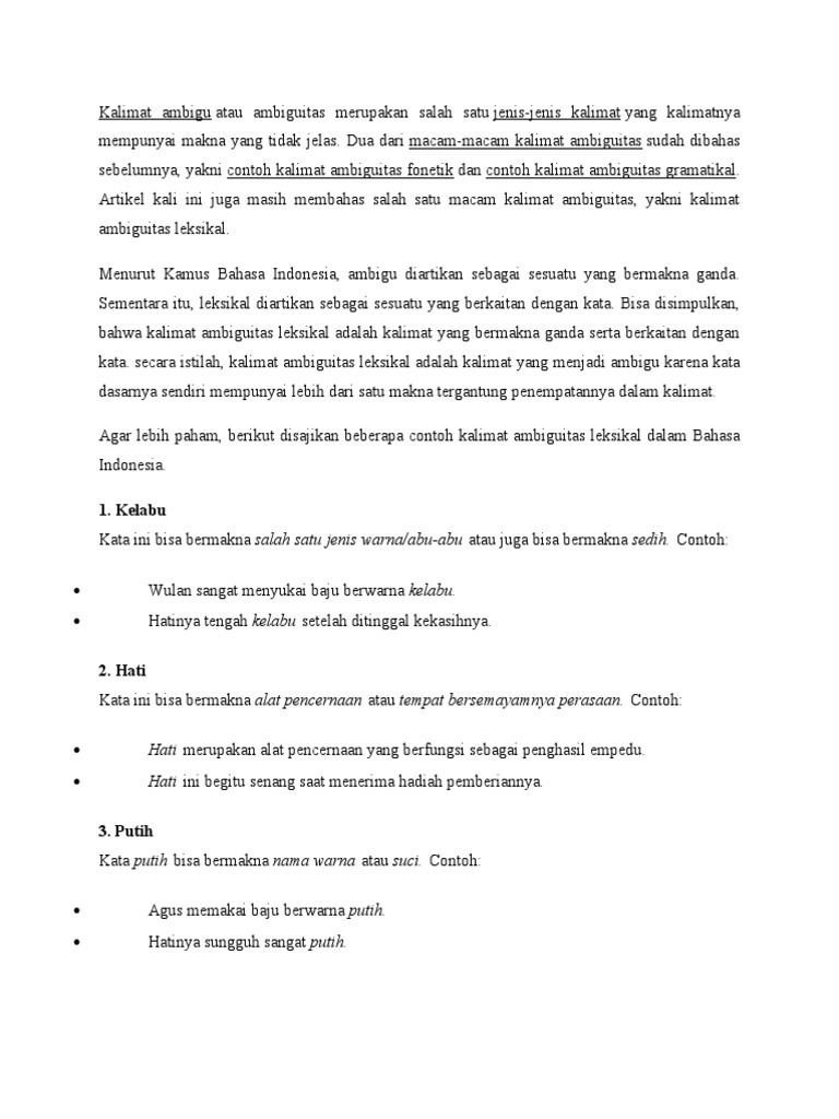 Kalimat Ambigu
